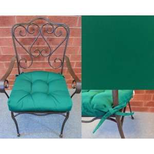   Tufted Contoured Chair Seat Cushions   Sunbrella (Forest Green #5446