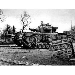  Churchill Avre Tank Entering Geilenkirchen; Second World 