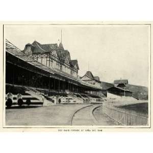  1917 Print Valparaiso Sporting Club Horse Race Course 