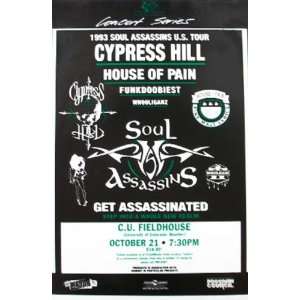  Cypress Hill House of Pain Boulder Original Gig Poster 