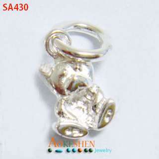 ASSORTED 925 Sterling Silver lovely charms Pendant BEADS FIT BRACELET 