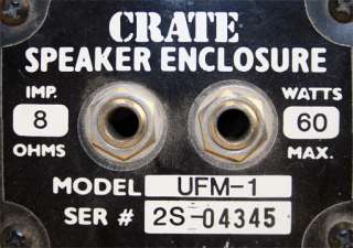 CRATE UFM 1 12 Floor Monitor Speakers Enclosure (2)  