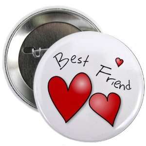  BEST FRIEND HEARTS Mothers Day 2.25 Pinback Button Badge 