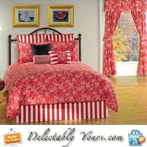  Palazzo Red and White Bedding Comforter or Duvet 