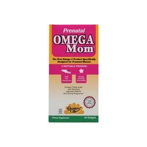  Country Life Prenatal Omega Mom    90 Softgels Health 