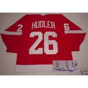  Autographed Jiri Hudler Jersey   2008 Cup Sports 