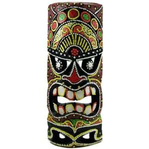  Coloful Painted Dot Art Tiki Mask