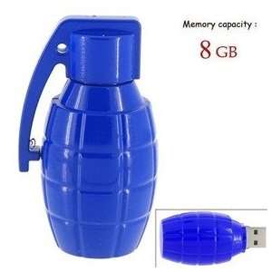  8GB Lovely Grenade Shape Flash Drive (Blue) Electronics