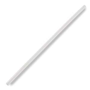  5 3/4 Slim Unwrapped White School Milk Straw   12000 / CS 