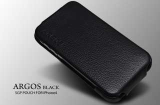SGP CDMA Verizon iPhone 4 Leather Case Argos Black  