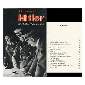    Hitler As Military Commander John (1921 ?) Strawson Books