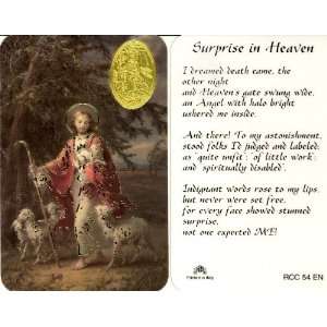   of Tours Surprise in Heaven Prayer Card (RCC 54E)