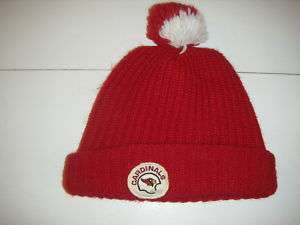 Vtg St. Louis Cardinals Winter Hat Cap Pom Pom Arizona  