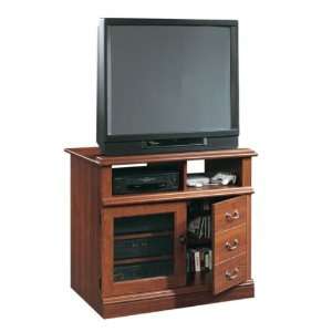  Sauder Planked TV Stand Cabinet with Media Storage in 