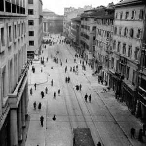  Street in Trieste, Italy, after the Bombardament of 