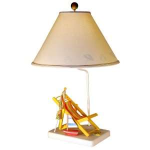  Yellow Beach Chair Table Lamp