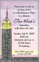 New York City Empire State Building Party Invitations  