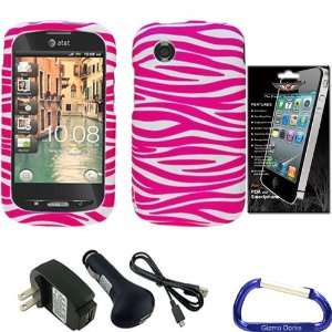  Gizmo Dorks Hard Cover Case (Pink Zebra) with Charger 