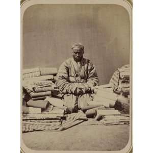  Turkic people,printed cotton,commerce,vendors,c1865