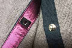 1K 11A Twisted CC Lock Chanel 2 Pocket Cardigan 42 Dress Ribbed Back 