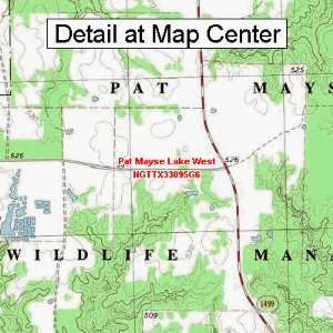  USGS Topographic Quadrangle Map   Pat Mayse Lake West 