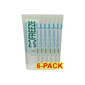  Biofreeze Pain Relieving Gel   4oz tube Pack of 6 Health 