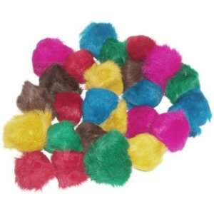  24 Assorted Bat Around Fur Balls (2 2.5 inches each)   Cat 