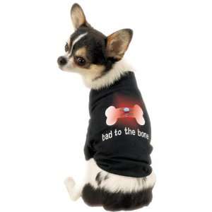  Bad to the Bone Blinking Tee Shirt PET DOG CLOTHING Medium 