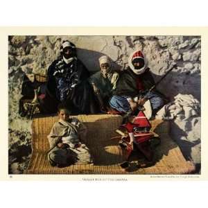  1925 Print Libya Murzuq Berbers Tuaregs Veils Middle East 