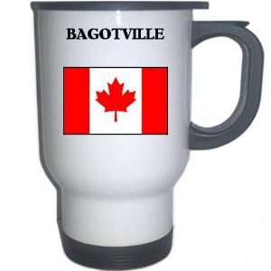  Canada   BAGOTVILLE White Stainless Steel Mug 