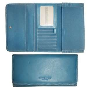  Kenneth Cole Blue Checkbook Wallet 