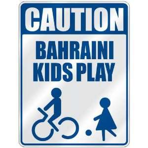  CAUTION BAHRAINI KIDS PLAY  PARKING SIGN BAHRAIN