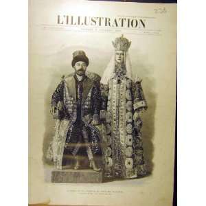 1903 Portrait Tsar Tsarine Costume National French 
