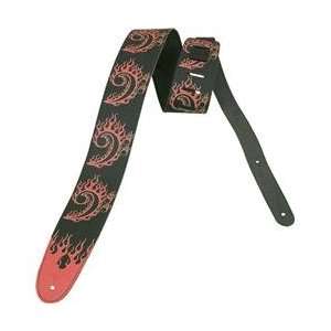   Planet Waves Hot Rod Leather Guitar Strap Bass Clef 
