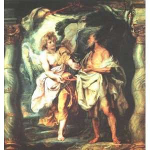  Oil Painting The Prophet Elijah Receiving Bread and Water 