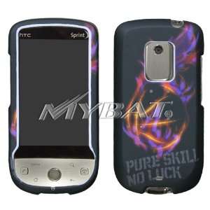  Black with Red and Purple Flame Fire Ball Design Snap On 
