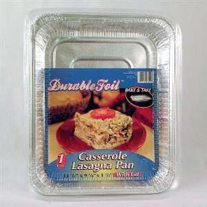  Foil Casserole Lasagna Pan with Lid Case Pack 20 