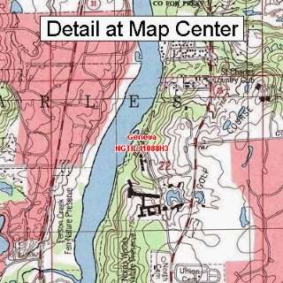  USGS Topographic Quadrangle Map   Geneva, Illinois (Folded 
