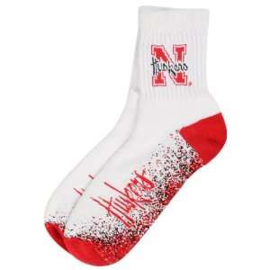  Nebraska Cornhuskers Dot Foot Fade Socks Sports 