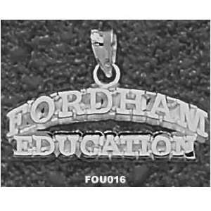  Fordham Education 3/8in Pendant Sterling Silver Jewelry