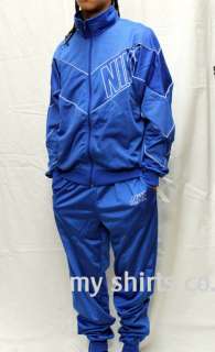Nike Authentic Vintage Mens Track Suit Blue  