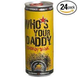   Daddy Energy Drink, Cranberry Pineapple, 8.4 Ounce Cans (Pack of 24