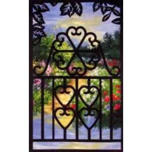  6259 NT Heart Gate Laser Cut Fusible Appliques Arts, Crafts & Sewing