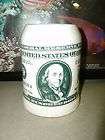 One Hundred $100 Franklin Bill Beer Keg Mug Stein Cup S