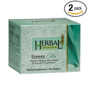 Herbal Destination Stress Hrx Stress Reduction   60 Soft Gels, Pack of 