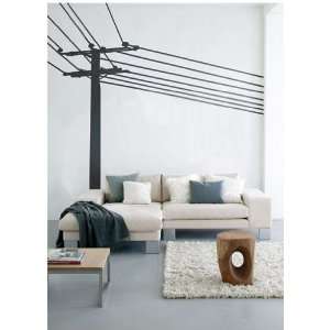  Scan Trends 2010 01 Wall Stickers Power Pole   Black
