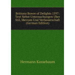   Metrum Und Verfasserschaft (German Edition) Hermann Kassebaum Books