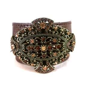  Crown Leather Wrist Band Bracelet 
