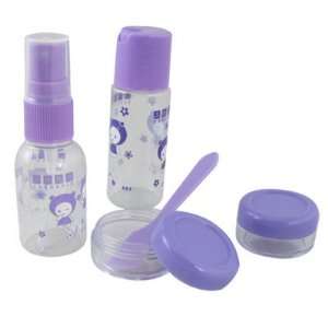   Plastic Cosmetic Spray Mist Bottle Container Spoon Set Tool Beauty