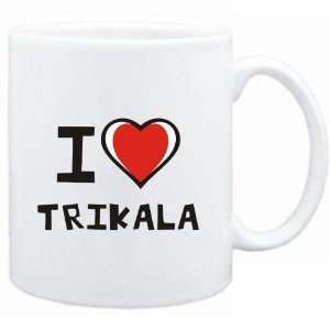  Mug White I love Trikala  Cities